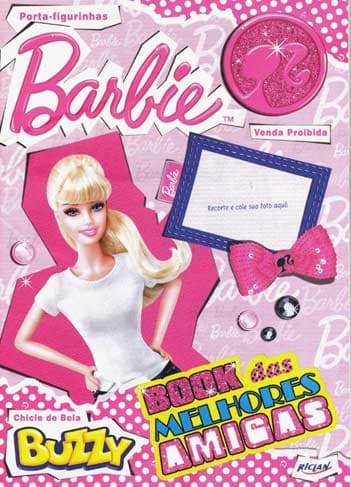 Capa do álbum Chicle de Bola Buzzy Barbie Book das Melhores Amigas