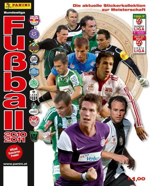 Capa do álbum Fussball Bundesliga 2010/2011 Österreich