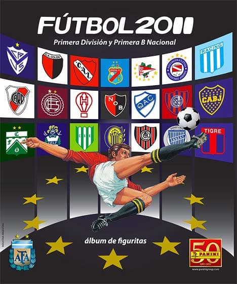 Capa do álbum FÚTBOL 2011 Primera División y Primera B Nacional