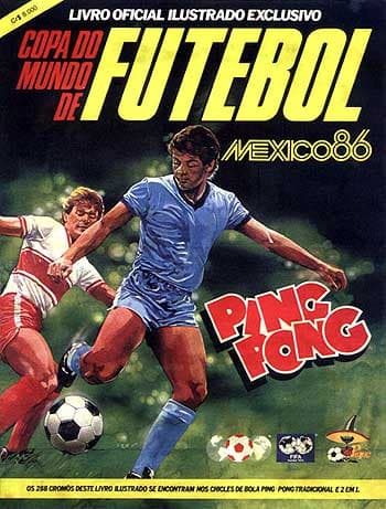 Capa do álbum Chicle de Bola Ping Pong Copa 1986
