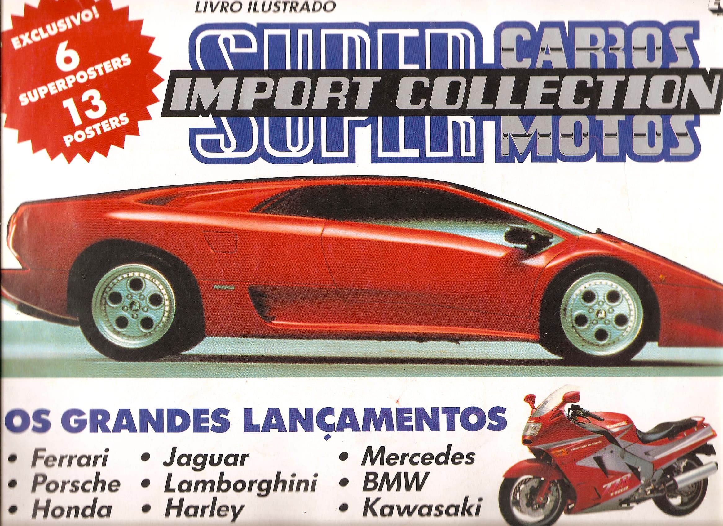Capa do álbum Super Carros e Motos Import Collection 1992