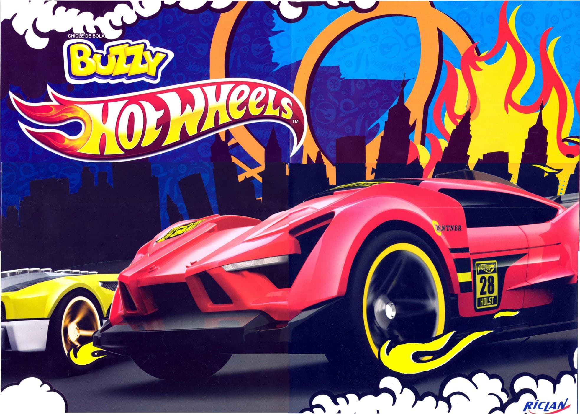 Capa do álbum Chicle de Bola Buzzy Hot Wheels Have a Blast!