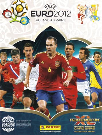 Capa do álbum Adrenalyn XL UEFA Euro 2012