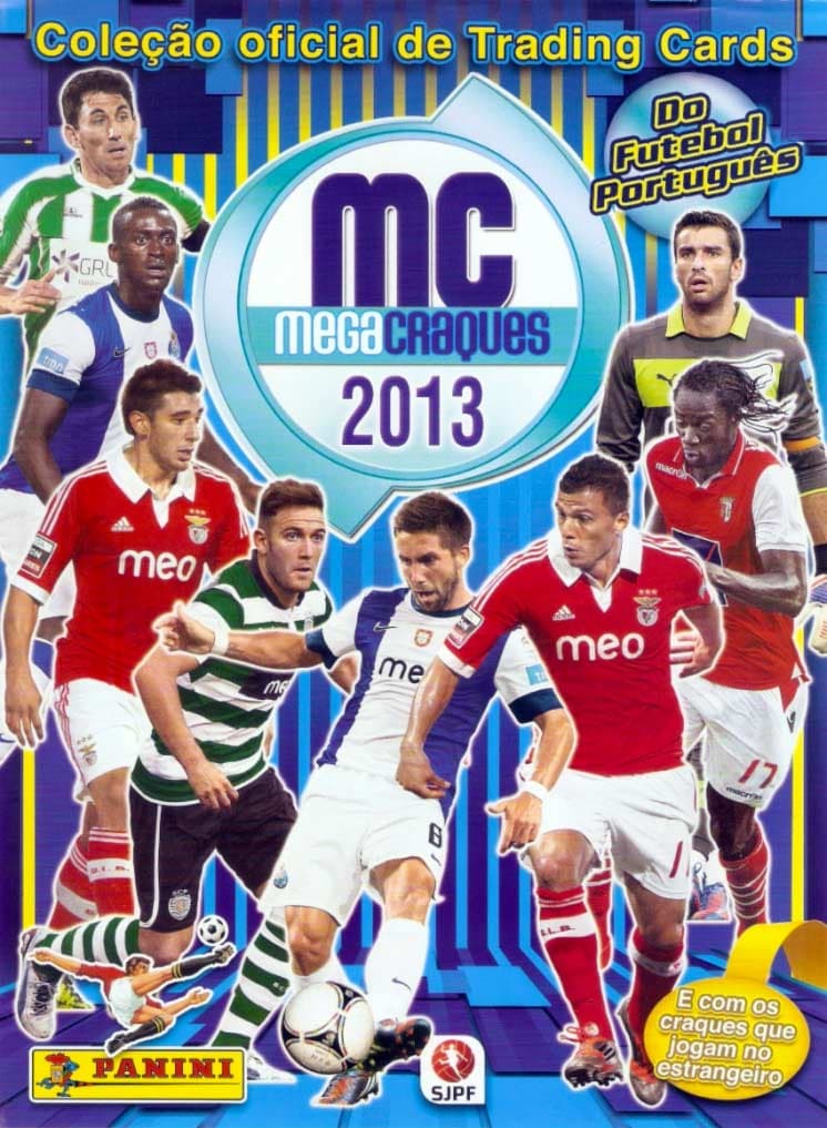 Capa do álbum Mega Craques do Futebol Português 2013