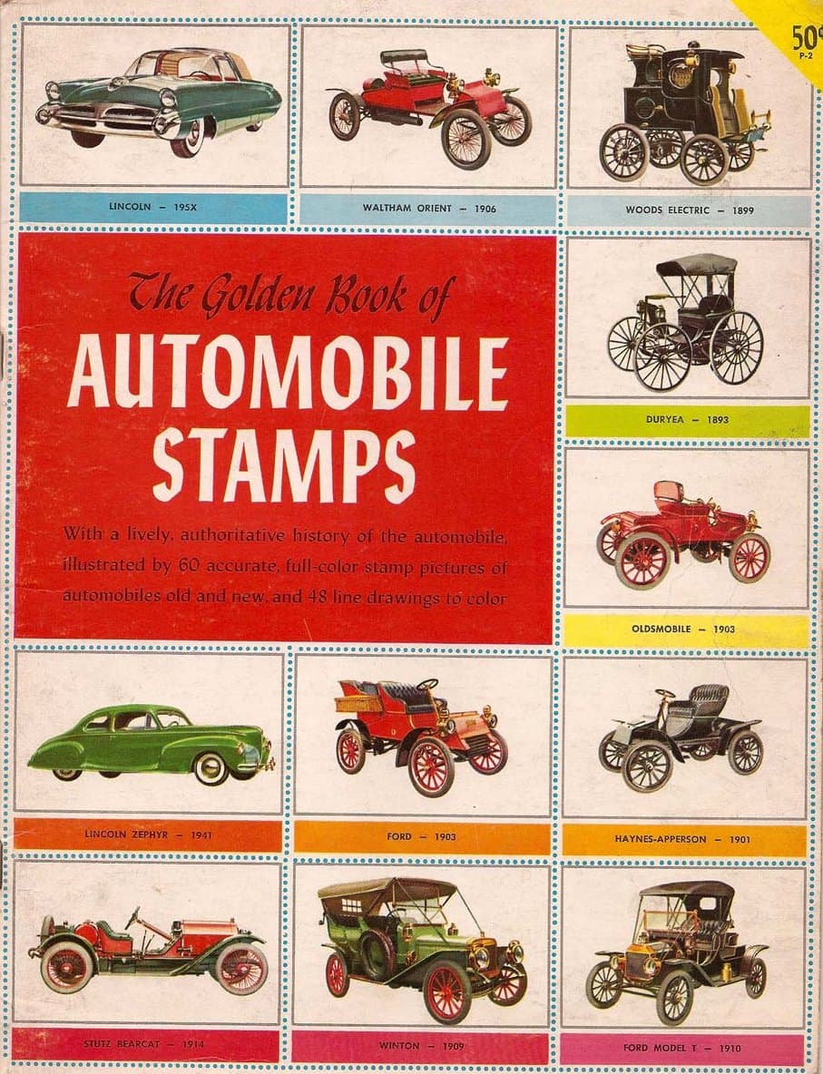 Capa do álbum The Golden Book Of Automobile Stamps