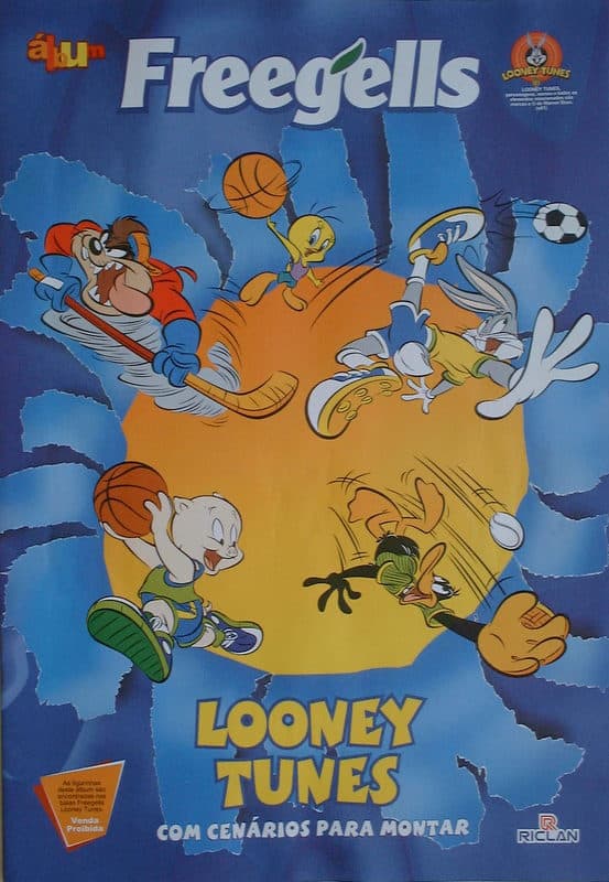 Capa do álbum Balas Freegells Looney Tunes 2002
