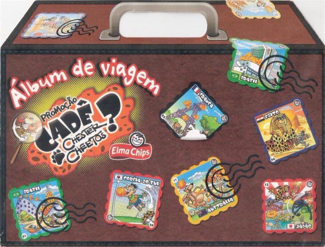 Capa do álbum Elma Chips Cards Cadê Chester Cheetos?