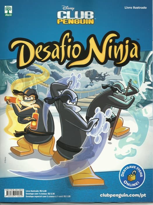 Capa do álbum Club Penguin Desafio Ninja - Figurinhas
