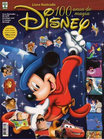 Capa do álbum 100 anos de magia Disney