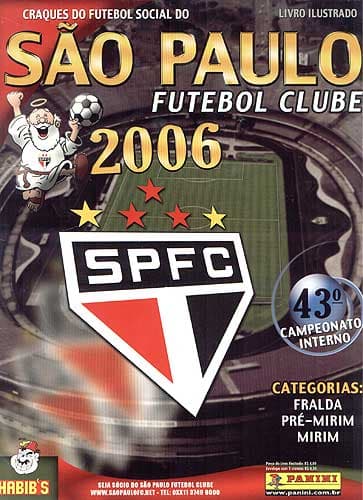 Capa do álbum Craques do Fut. Social do São Paulo 2006