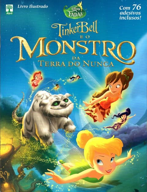 Capa do álbum Tinkerbell e o Monstro da Terra do Nunca - Livro Ilustrado Completo