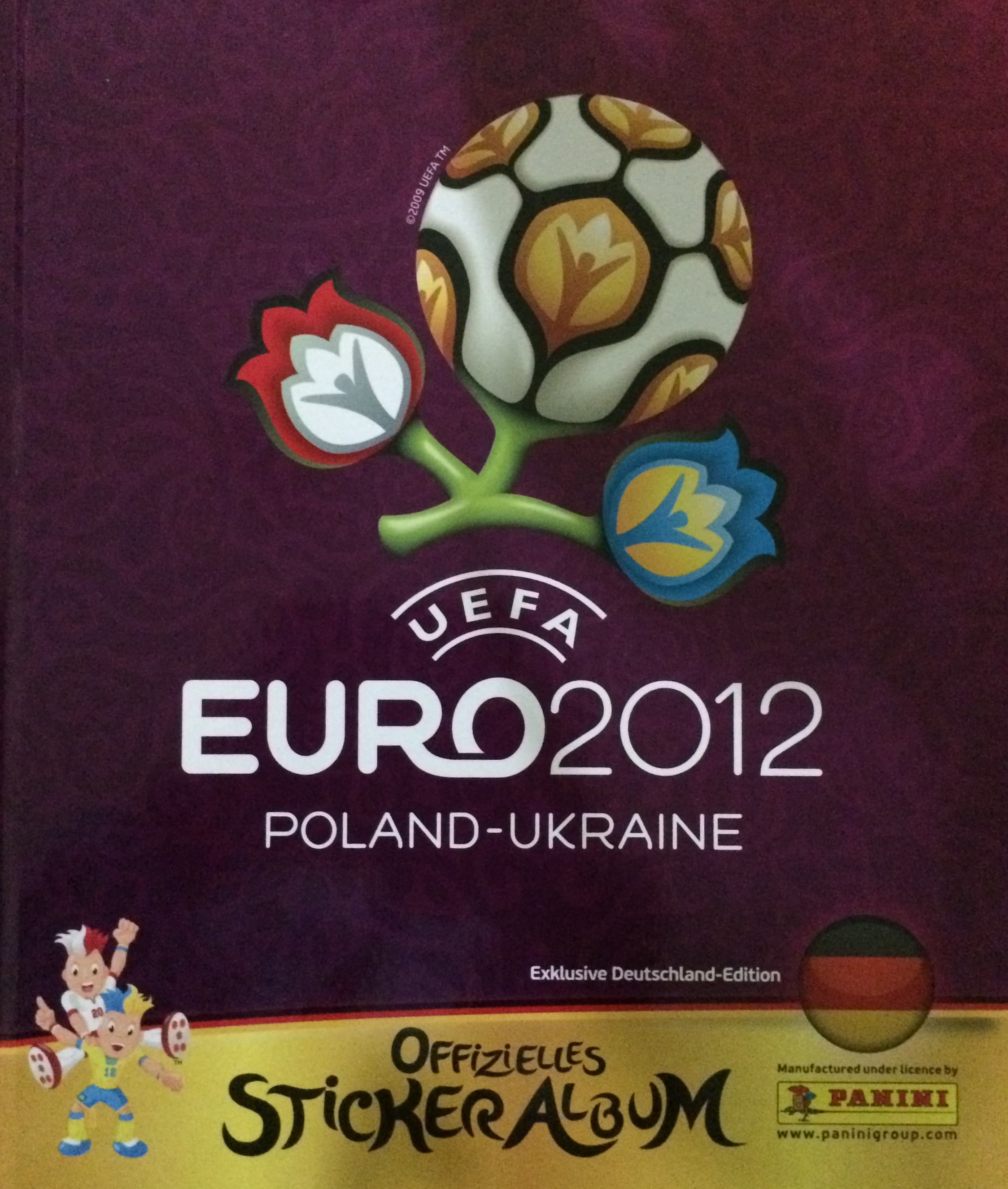 Capa do álbum UEFA Euro 2012 Poland-Ukraine - Exklusive Deutschland Edition