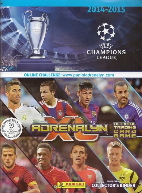 Capa do álbum Adrenalyn XL UEFA Champions League 2014-2015 Brasil