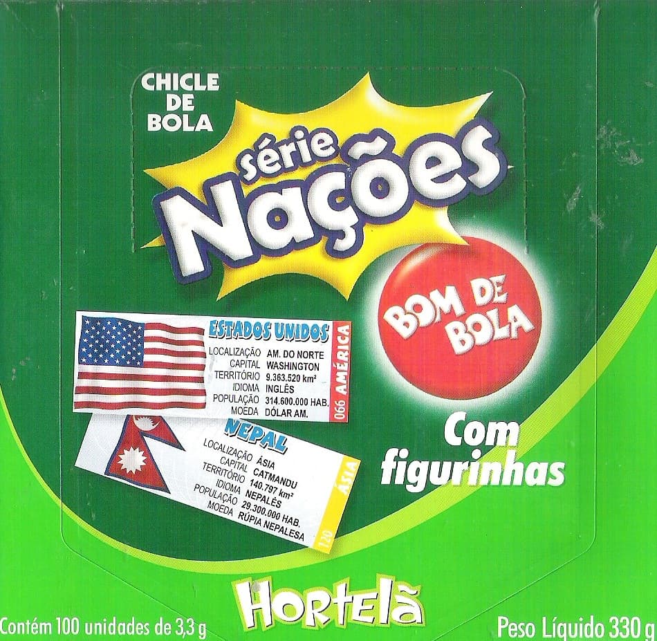 Chicle de Bola Bom de Bola Nações