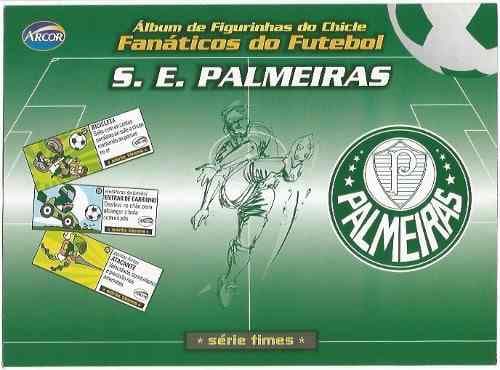 Capa do álbum Chicle de Bola Arcor Fanáticos do Futebol - S.E. Palmeiras