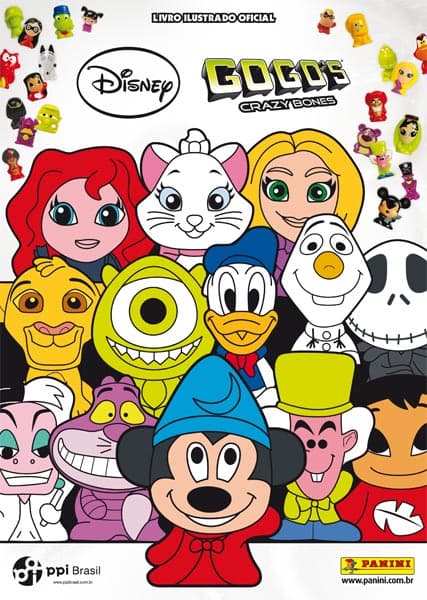 Capa do álbum Gogo's Crazy Bones Disney - Bonecos Prateados