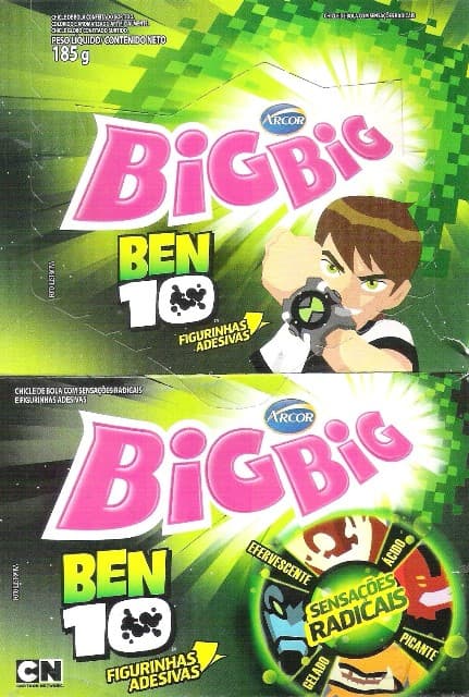 Capa do álbum Chicle de Bola Arcor Ben 10 2015 - Coleção 2