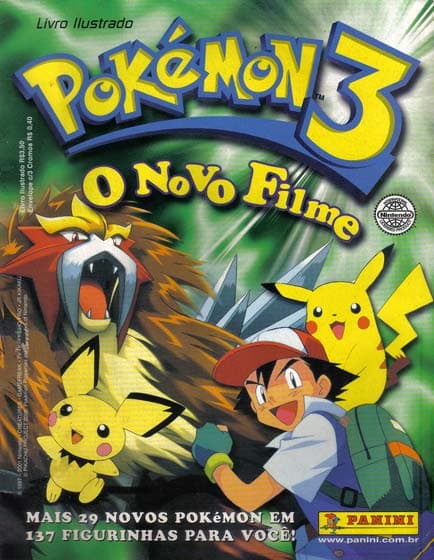 Capa do álbum Pokémon 3 - O Novo Filme
