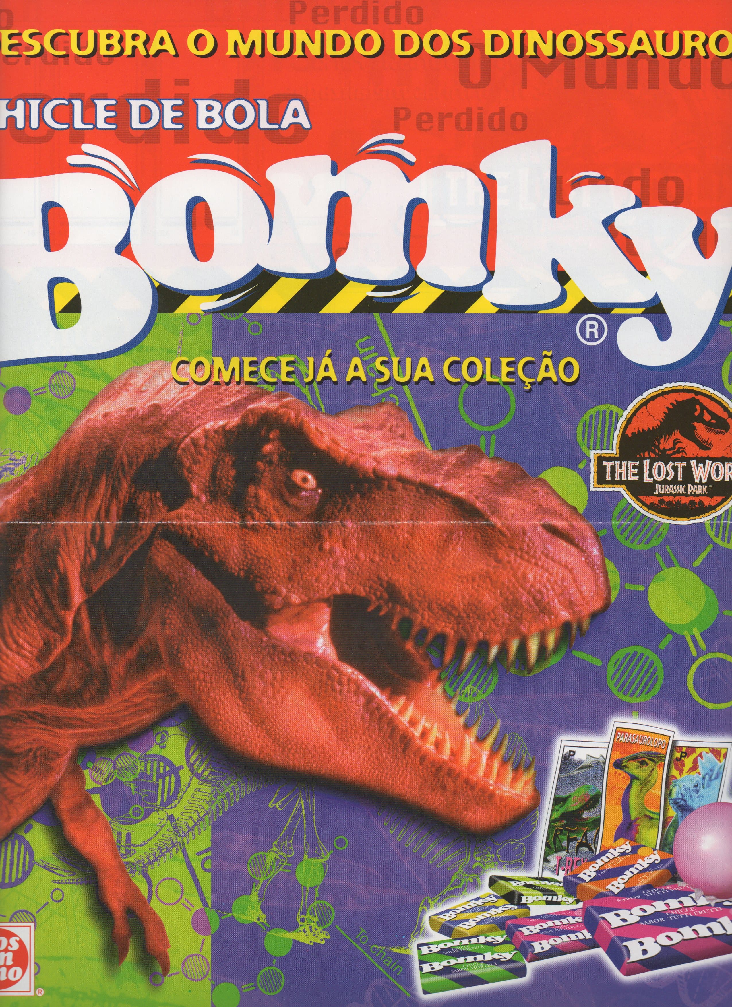 Capa do álbum Chicle de Bola Bomky Jurassic World