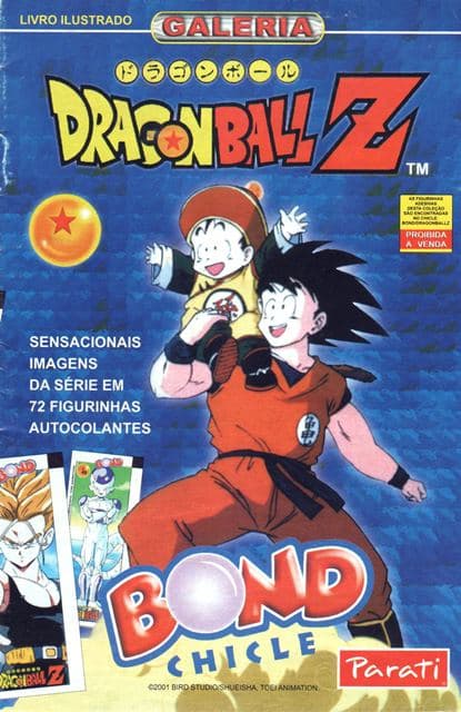 Capa do álbum Chicle de Bola Bond Galeria DragonBall Z 2001