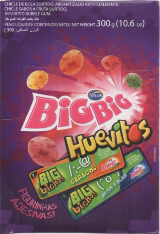 Capa do álbum Chicle de Bola Arcor Big Big Huevitos Bichos