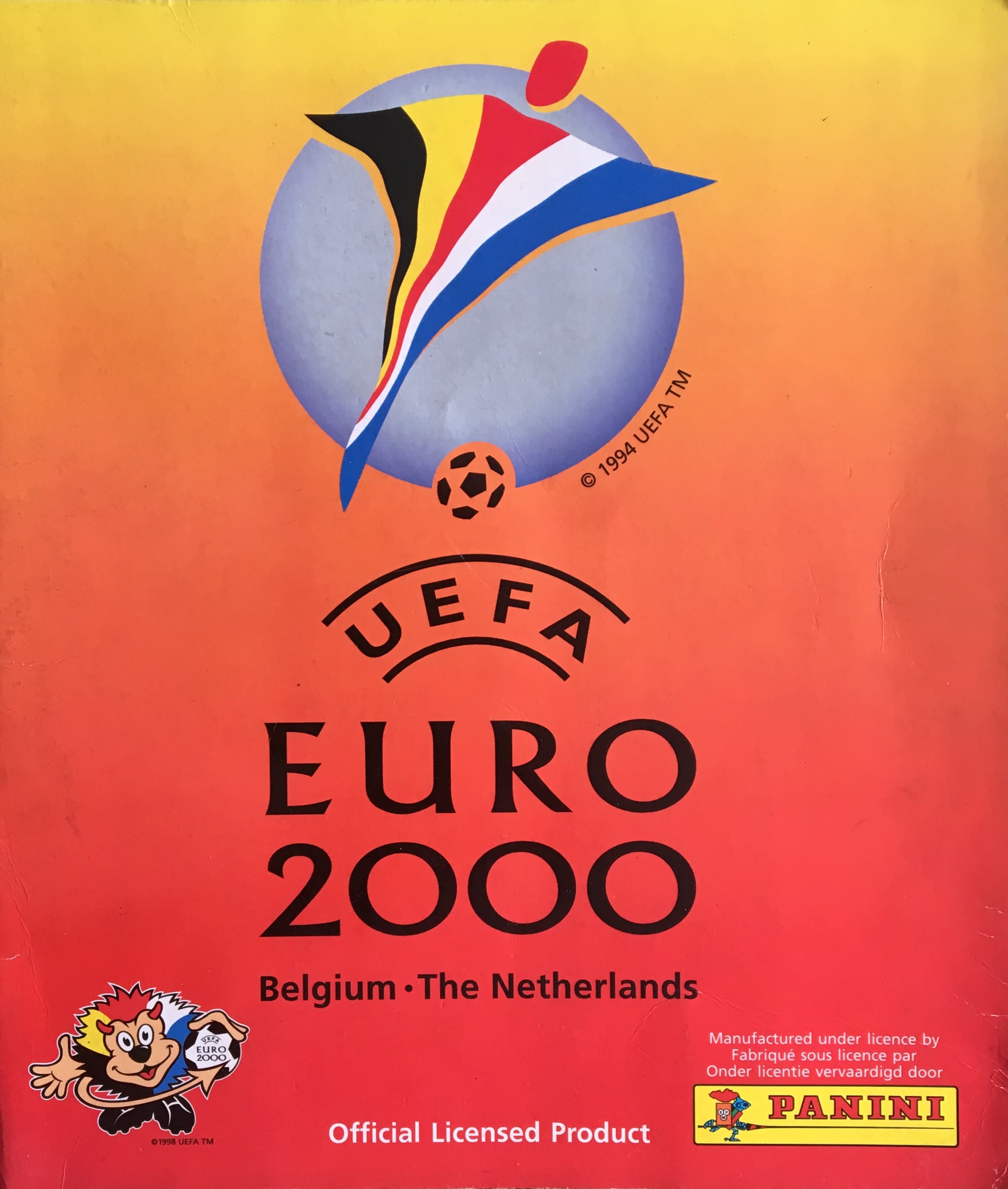 Capa do álbum UEFA Euro 2000 Belgium The Netherlands