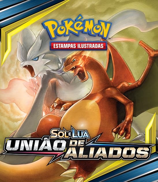 Capa do álbum Pokémon Sol & Lua União de Aliado - Cards