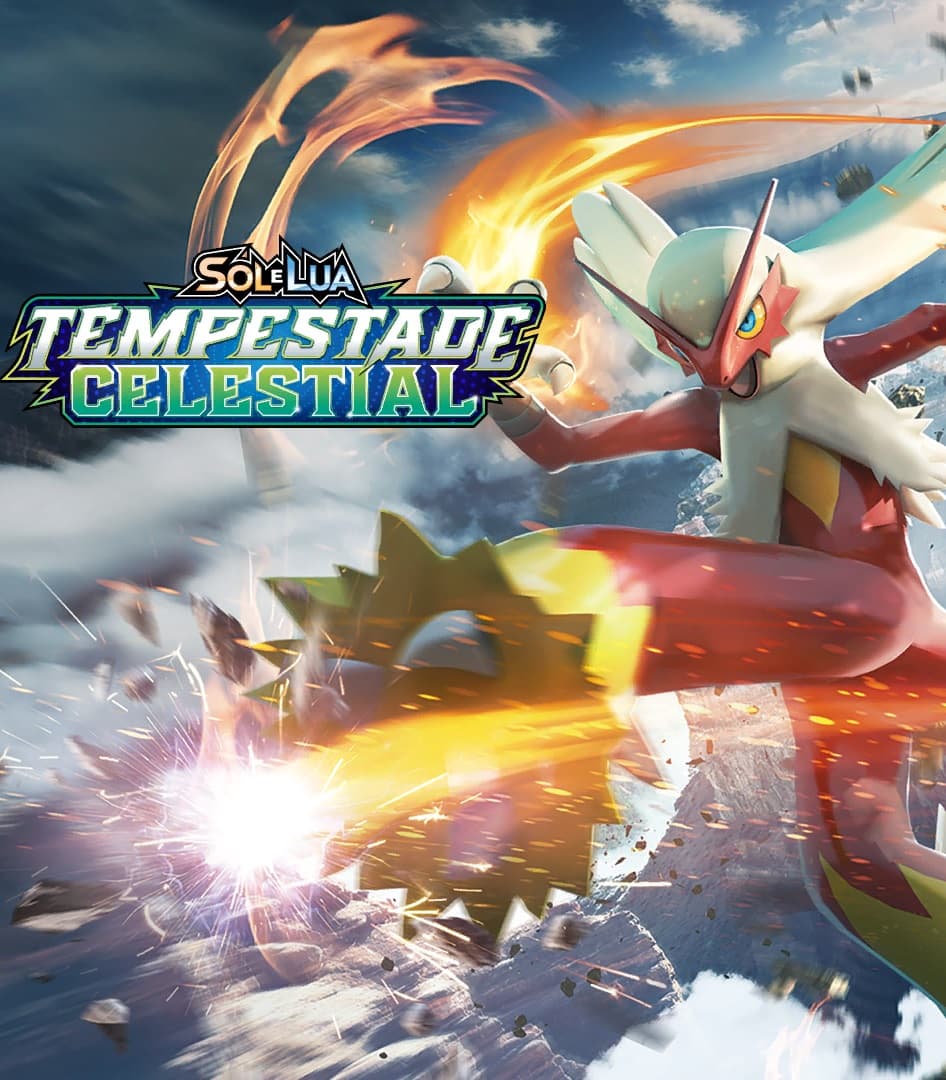 Capa do álbum Pokémon Sol & Lua Tempestade Celestial - Cards