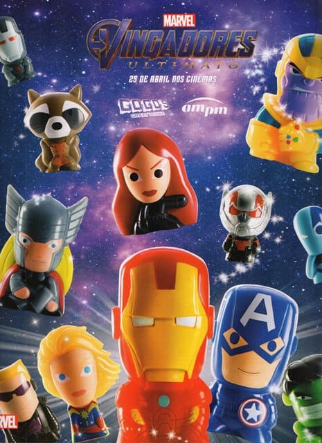 Capa do álbum Gogo's Crazy Bones AM PM Vingadores Ultimato - Figurinhas