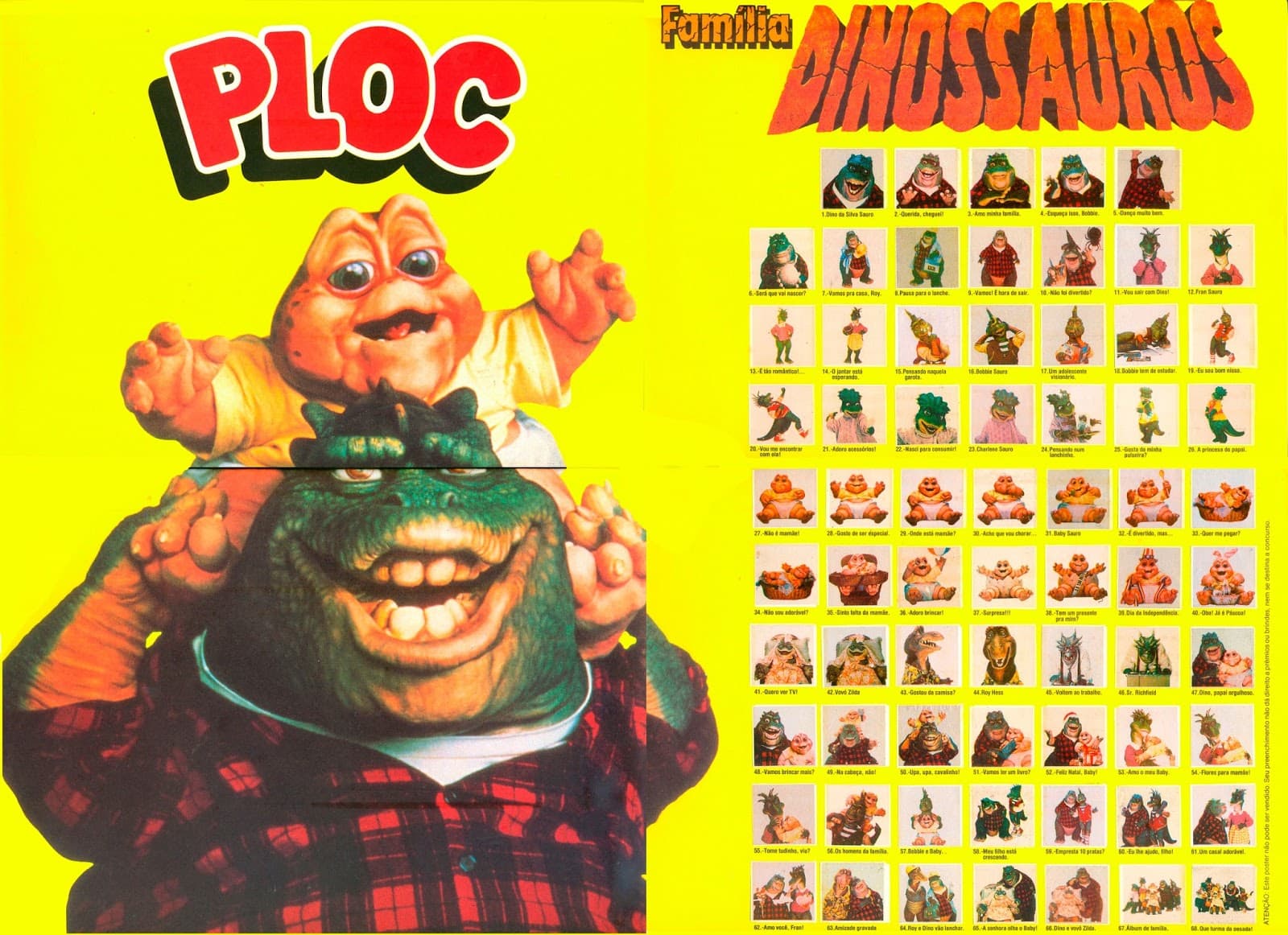 Chicle de Bola Ploc Família Dinossauros