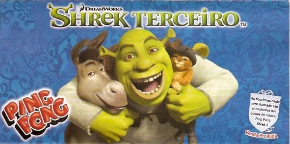 Capa do álbum Chicle de Bola Ping Pong Shrek Terceiro