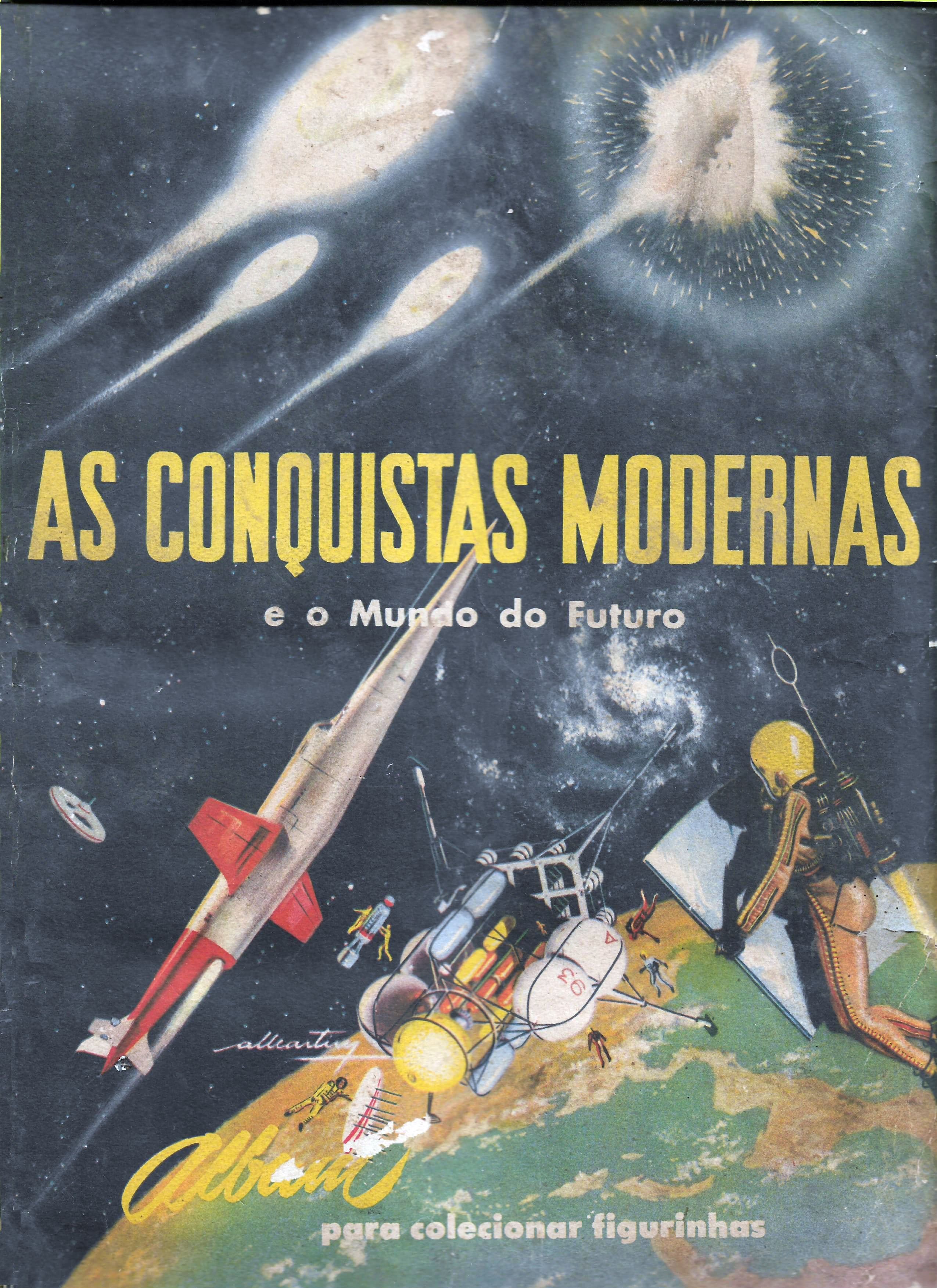 Capa do álbum As Conquistas Modernas e o Mundo do Futuro