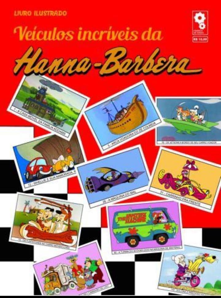 Capa do álbum Veículos Incríveis da Hanna-Barbera