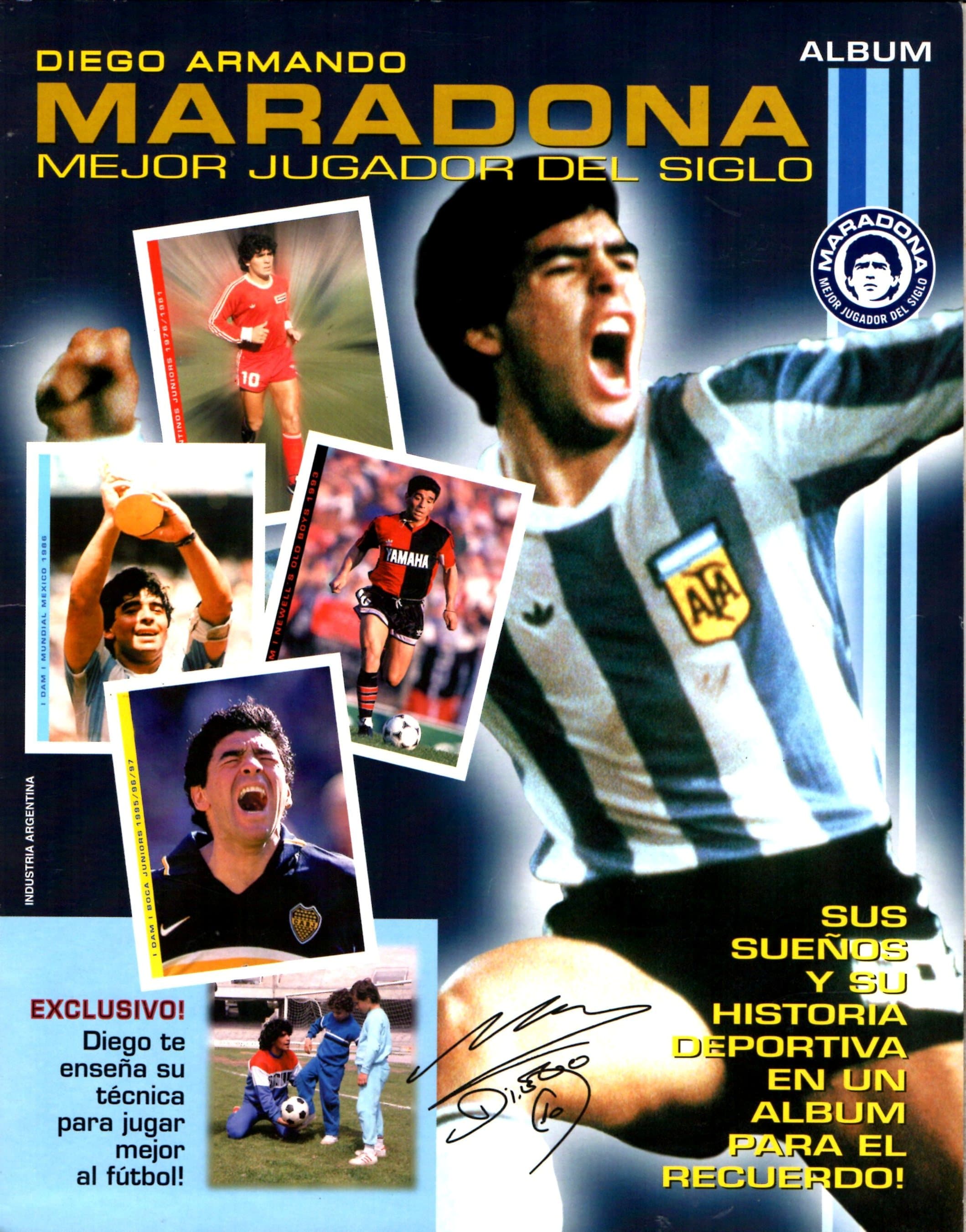 Capa do álbum Maradona el mejor jugador del siglo