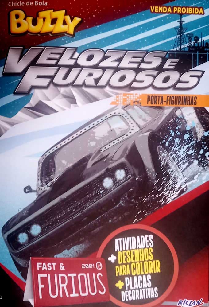 Capa do álbum Chicle de Bola Buzzy Velozes e Furiosos