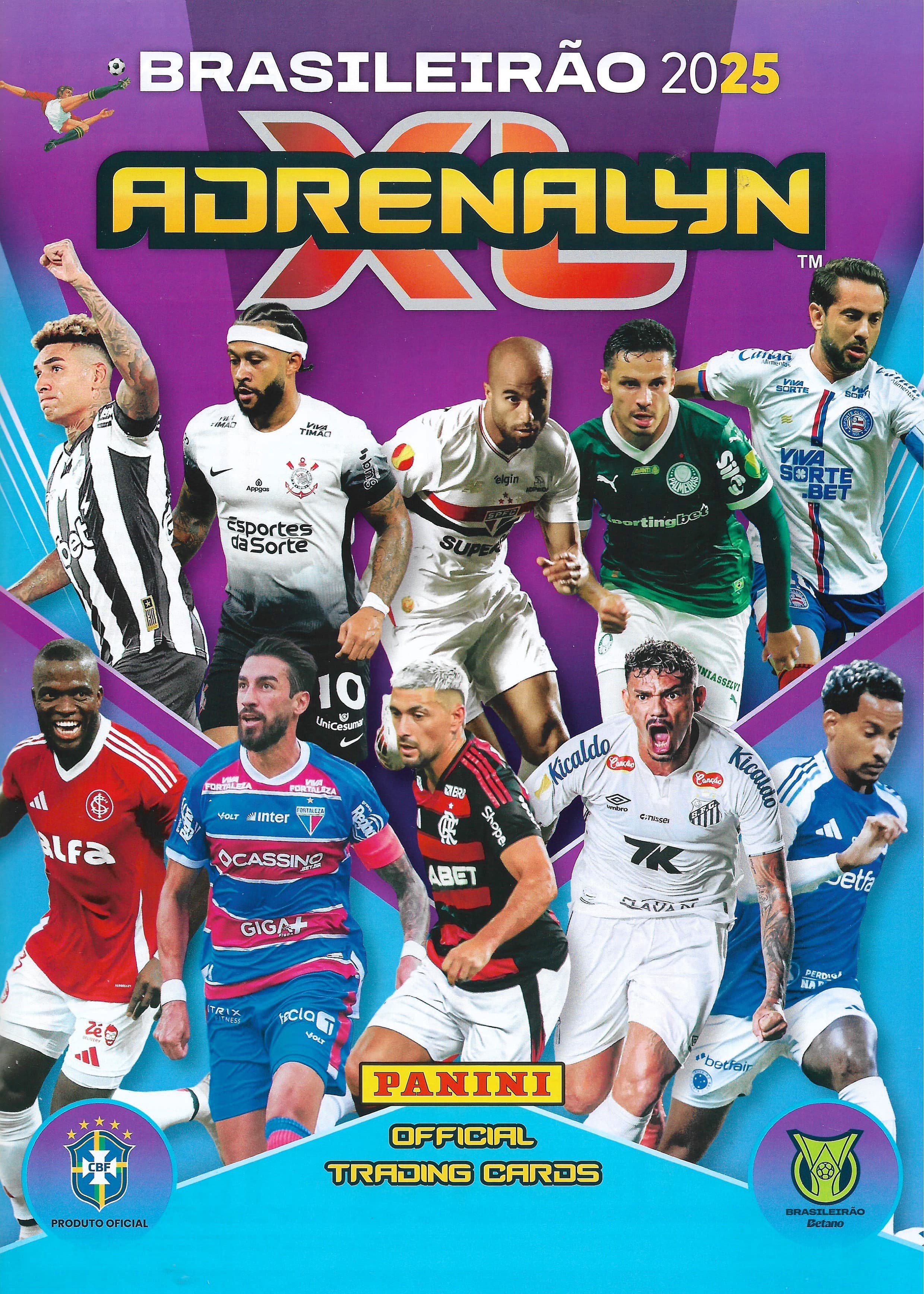 Capa do álbum Adrenalyn XL Campeonato Brasileiro 2025 cards