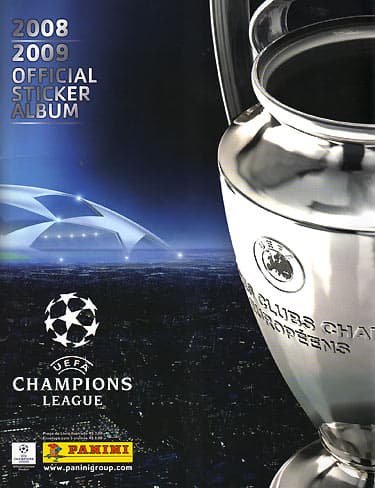Capa do álbum UEFA Champions League 2008-2009