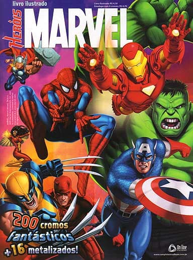 Capa do álbum Heróis Marvel 2009
