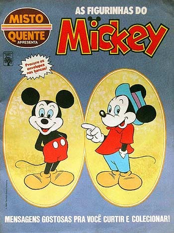 Capa do álbum As Figurinhas do Mickey - Revista Misto Quente