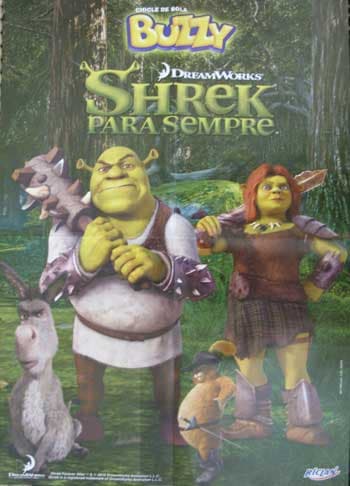 Capa do álbum Chicle de Bola Buzzy Shrek Para Sempre