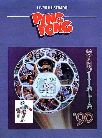 Capa do álbum Chicle de Bola Ping Pong Copa 1990