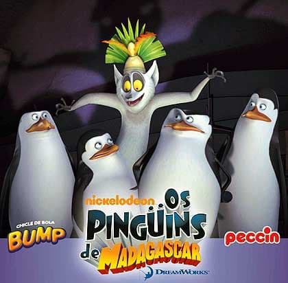 Capa do álbum Chicle de Bola Bump Os Pingüins de Madagascar