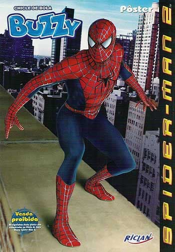 Capa do álbum Chicle de Bola Buzzy Spider-man 2