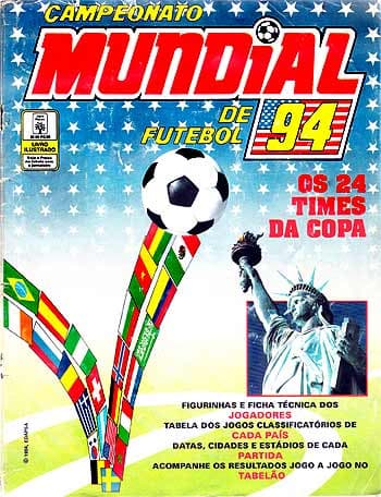 Capa do álbum Campeonato Mundial de Futebol 1994