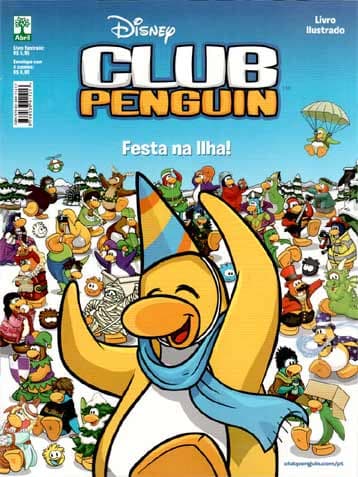 Capa do álbum Club Penguin Festa na Ilha