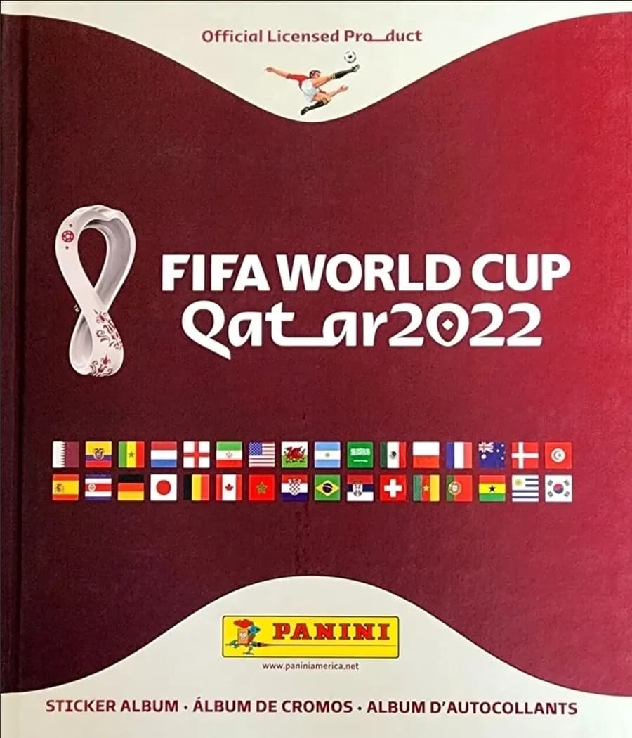 Capa do álbum FIFA World Cup 2022 Versão USA Borda Dourada
