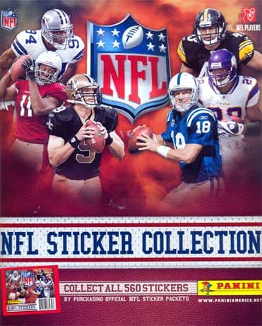 Capa do álbum NFL Sticker Collection 2010