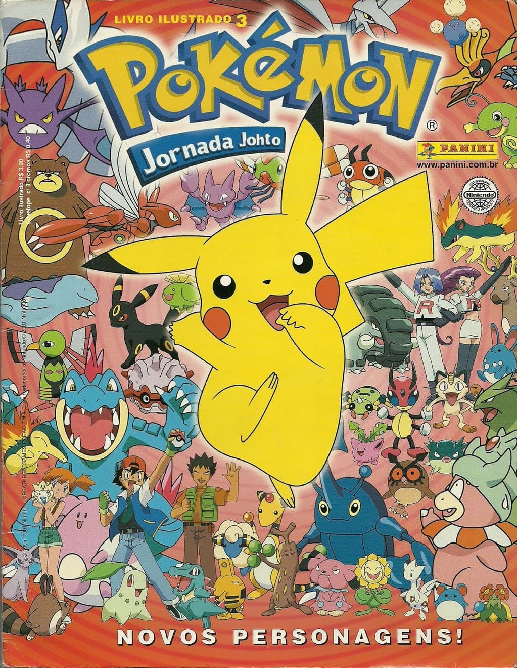 Capa do álbum Pokémon Jornada Johto