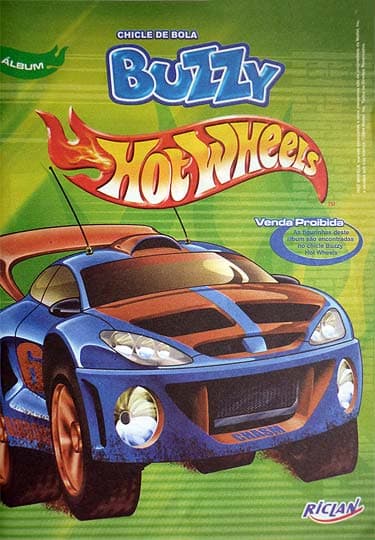 Capa do álbum Chicle de Bola Buzzy Hot Wheels 2004