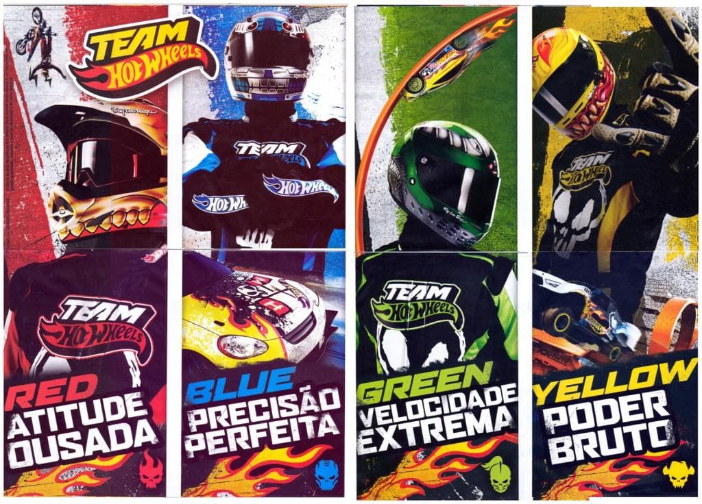 Capa do álbum Chicle de Bola Mega Buzzy Team Hot Wheels